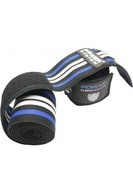 Бинти на коліна PS-3700 Knee Wraps Blue/Black (пара) Power System (396805821)
