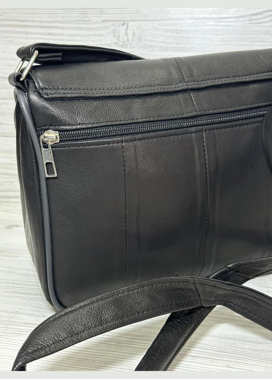 Сумочка женская шоколадно-черная кожа натуральная 105067 No Brand (323582357)