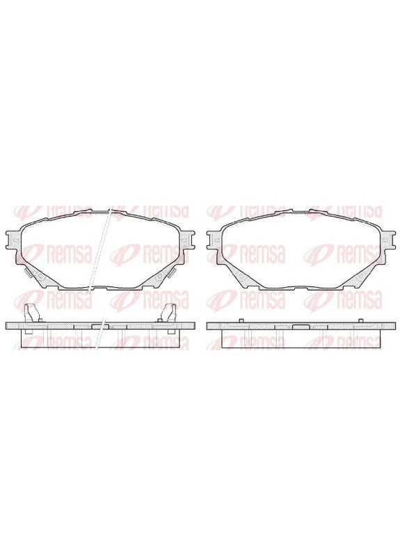 Колодки гальмівні дискові ПЕРЕДН MITSUBISHI CENTER TRUCK (RS 1544.04) Remsa (354335033)