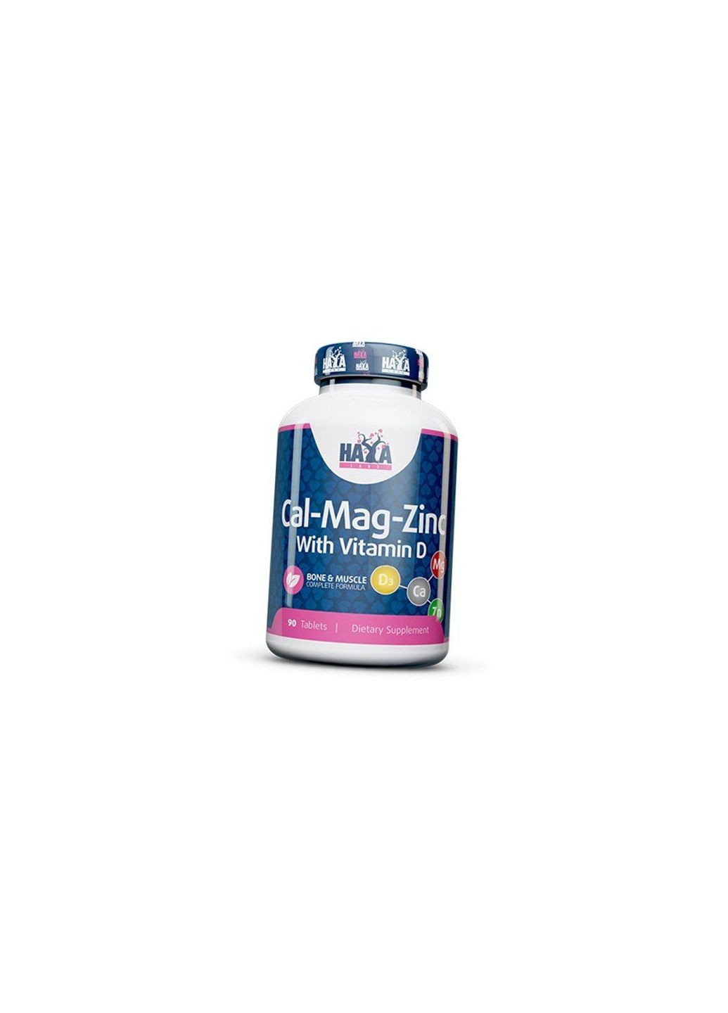 Кальций, Магний, Цинк и Витамин Д3, Calcium Magnesium & Zinc with Vitamin D, Haya 90таб (36405014) Haya Labs (315783756)