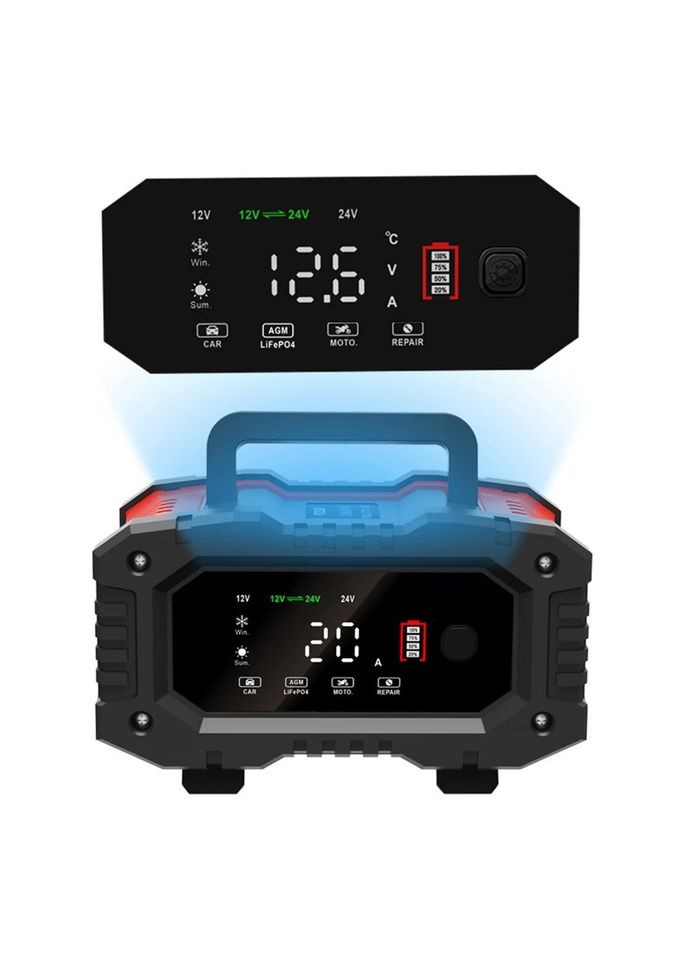 Зарядное устройство 20A 12-24V для автомобиля Foxsur FPT-200 (302240157)