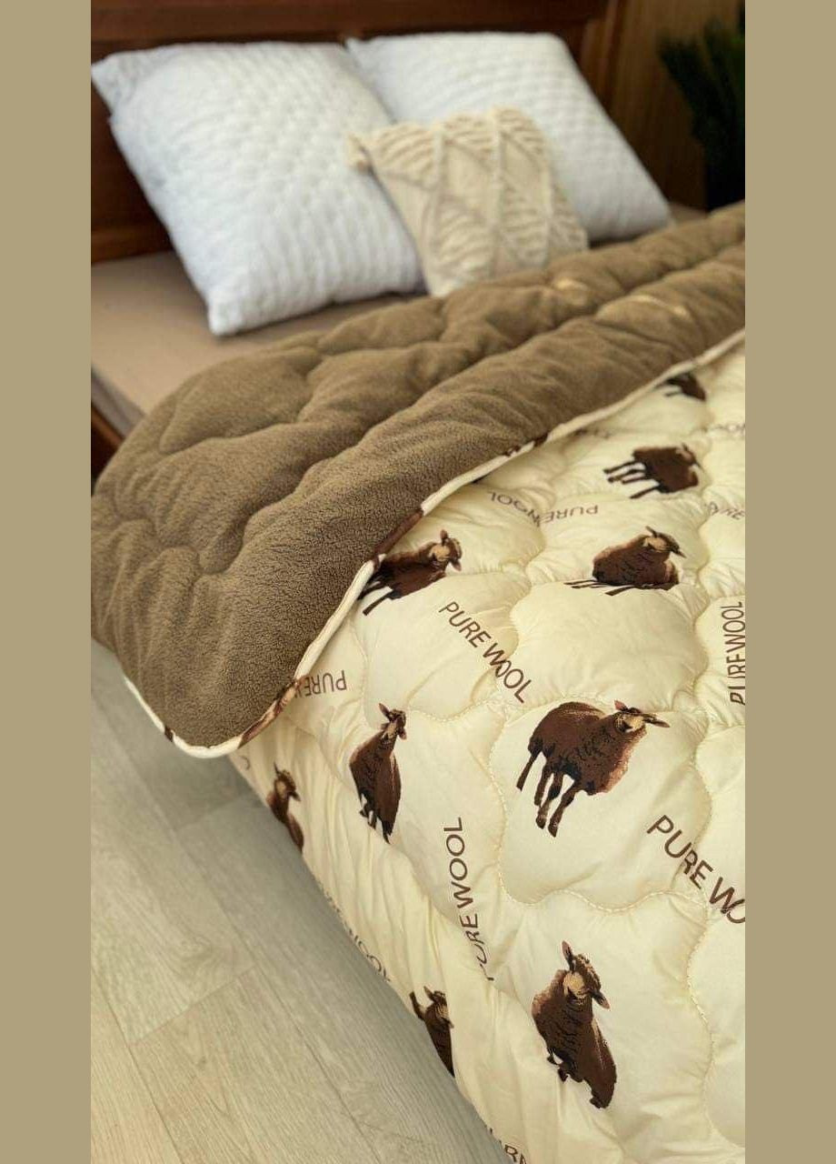 Ковдра холлофайбер Євро см Коричневий (П4К-vik-kovdra-001-03) No Brand (316230533)