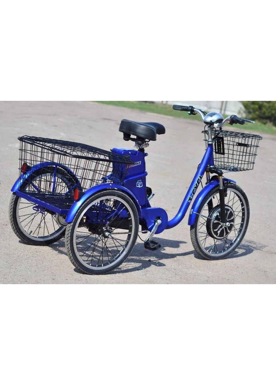 Електровелосипед 3-х колісний "3-CYCL" (350W, 36V, 12Ah, Ø-22/20, 30 км/ч, 40 км/зх), вантажний SkyBike (392694883)