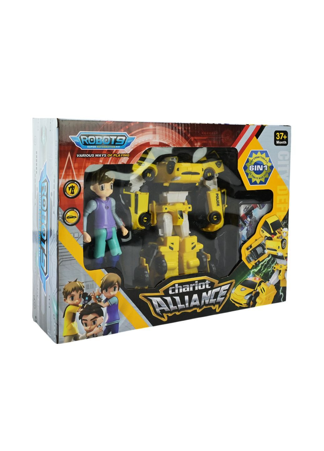 Трансформер 6 в 1, який перетворюється на машинки, в асортименті - No Brand Q1917 (371928838)