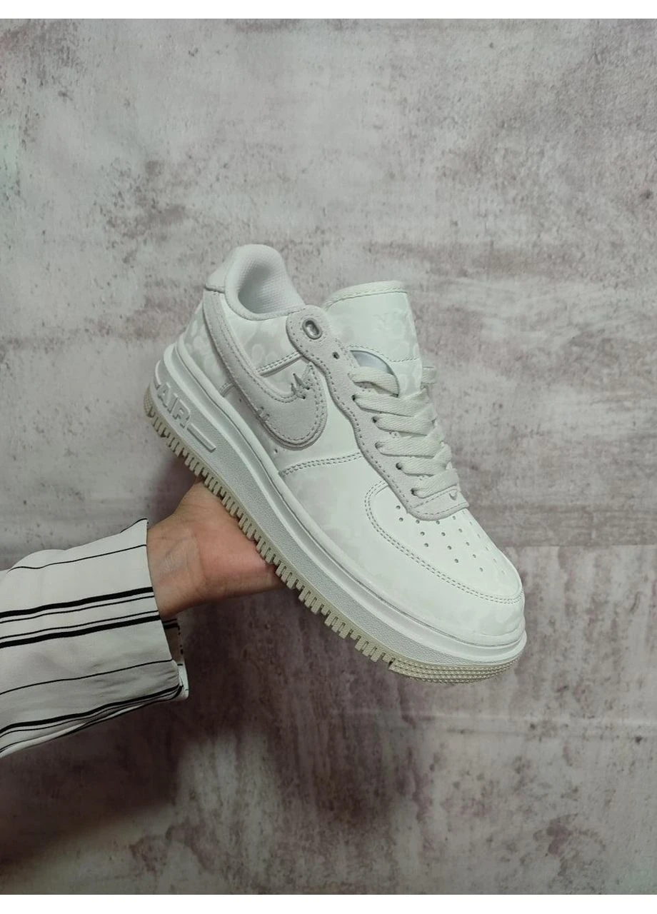 Белые демисезонные кроссовки мужские nike air force 1 low luxe summit white найк аир форс 1 белые No Brand