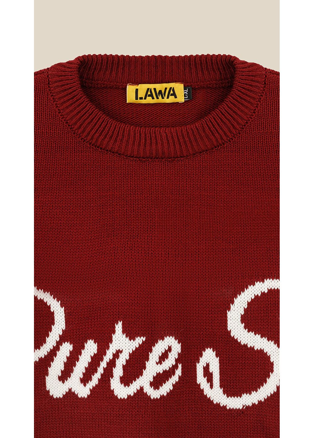 Бордовий джемпер з принтом жіночий wbc08630 shop (2888000019073) LAWA