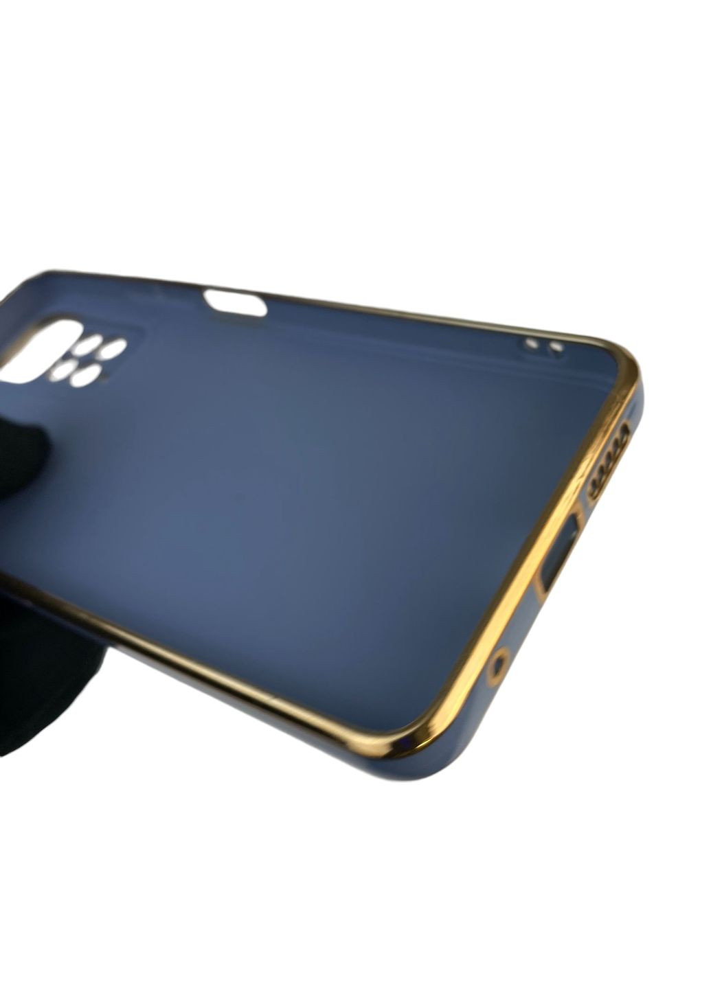 Чехол для Redmi Note 11S с кольцом MagSafe с золотой окантовкой на сяоми редми нот 11с синий gs1 Xiaomi (366228587)
