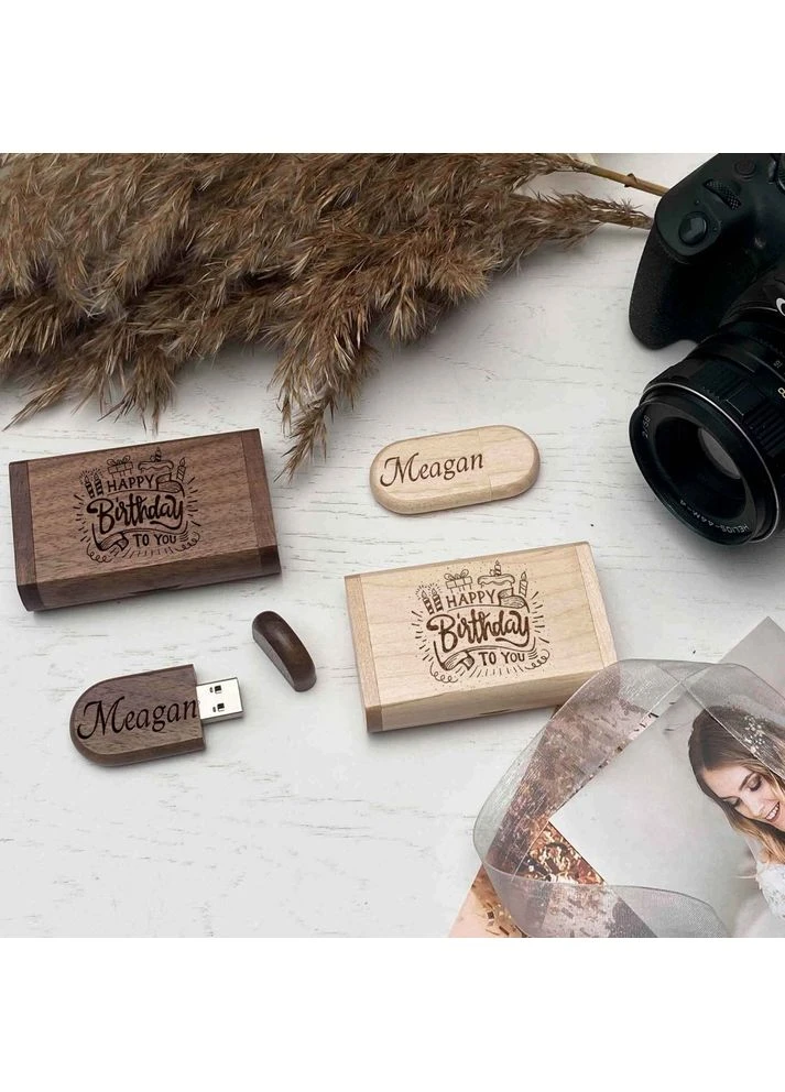 USB флешка гравіровка Happy SkinWood (389406428)