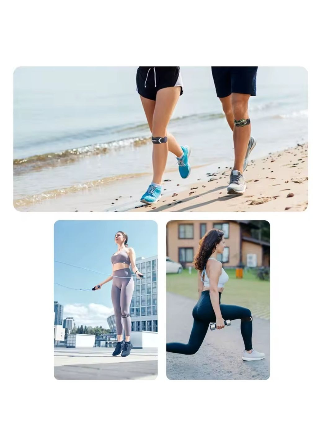 Фіксатор колінного суглоба унівесальний Black AOLIKES (364489564)