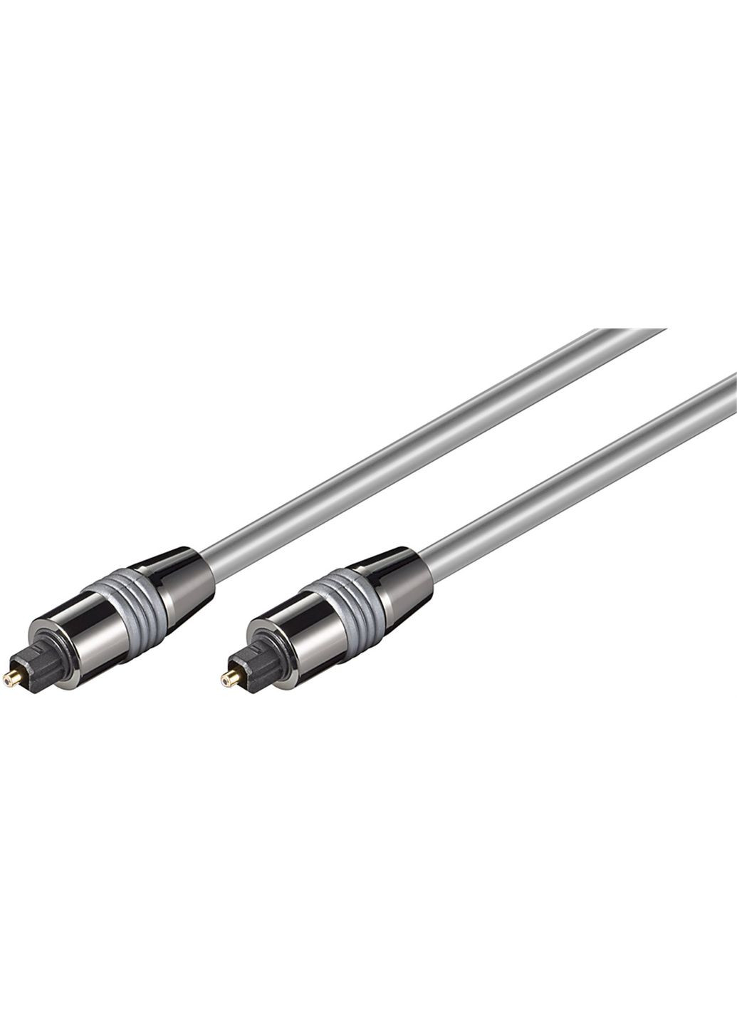 Кабель аудіо оптичний Toslink 1.5m D=6.0mm Metal Chrome (75.05.0568) Goobay (303832533)