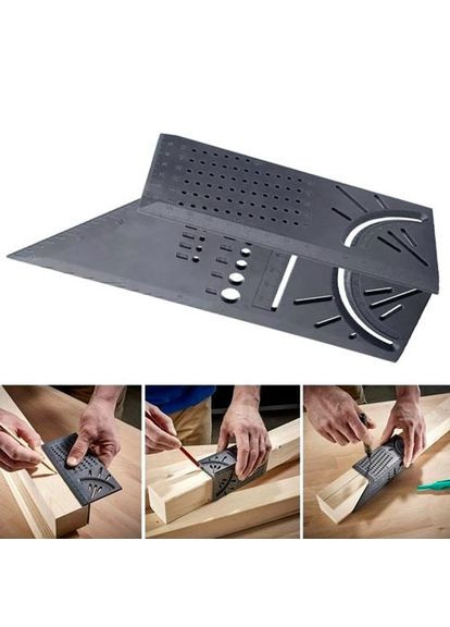 Угольник разметочный 3D японский многофункциональный угловой шаблон, 101311 No Brand (371896866)