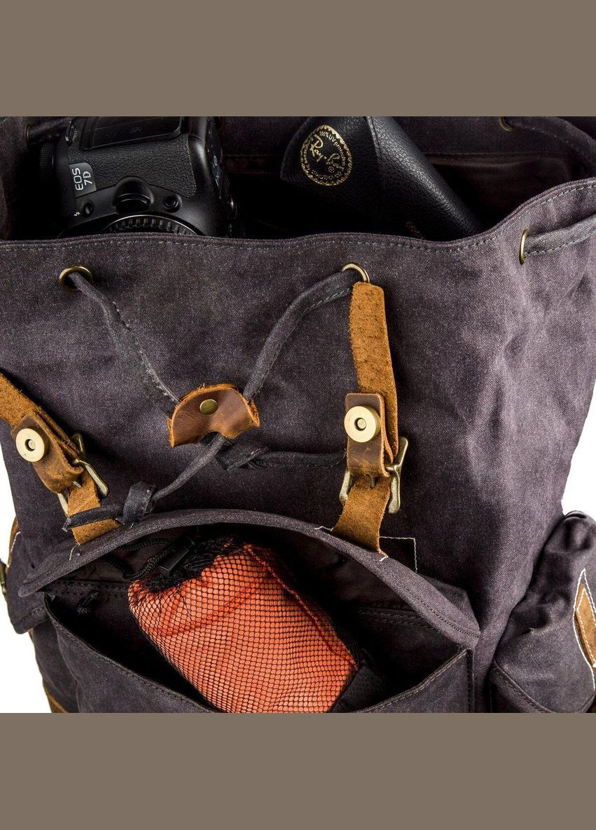 Похідний рюкзак canvas 20110 Сірий Vintage (328449848)