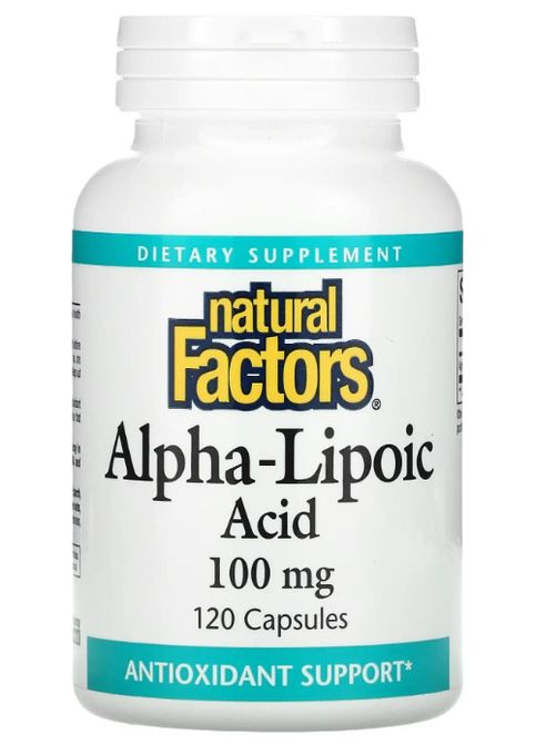 Alpha-Lipoic Acid 100 mg 120 Caps Natural Factors (300109316)