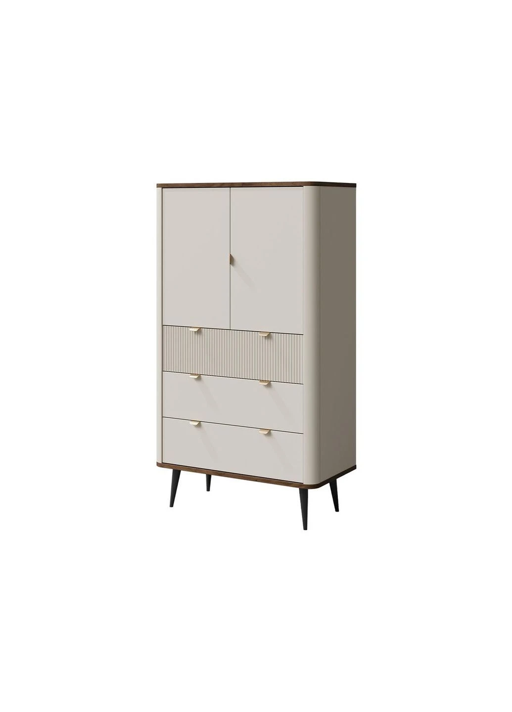 Шафа низька MARLY REG 6 кашемір/горіх No Brand (391095773)
