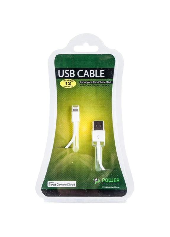 Кабель USB - Lightning (iPhone 5) 1м White (DV00DV4042) PowerPlant (327793838)