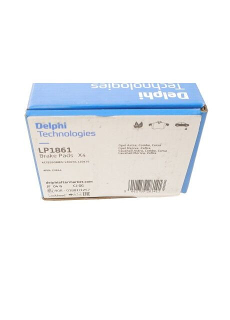 Колодки гальмівні (передні) Opel Astra/Combo/Zafira 98- (Continental) LP1861 UA63 Delphi (332797440)