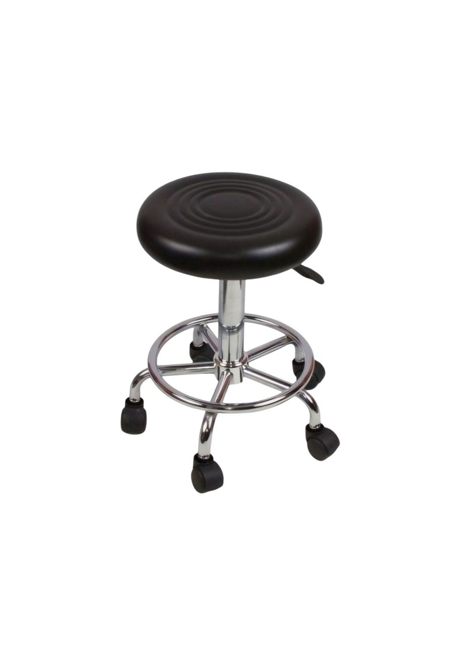 Стілець майстра без спинки на колесах чорний Global Fashion (356506744)