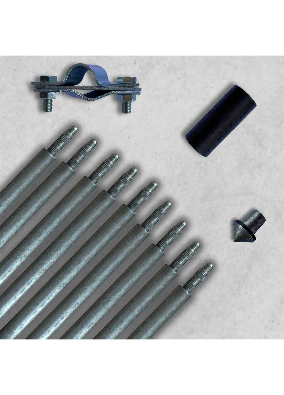 13,5 м комплект заземления горячеоцинкованный Ø 20 мм заклепочный No Brand (364956001)