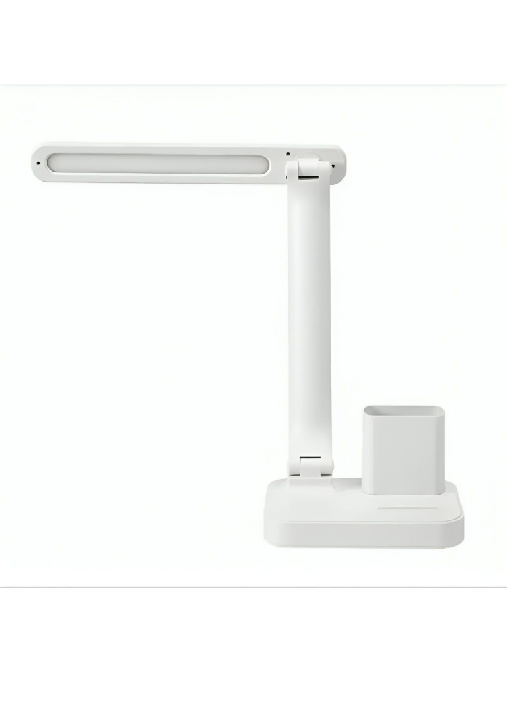 Настольная аккумуляторная LED-лампа с подставкой для гаджетов органайзером регулировкой высоты 44.5х16.7 см (481856-Prob) Белая Unbranded (367165056)
