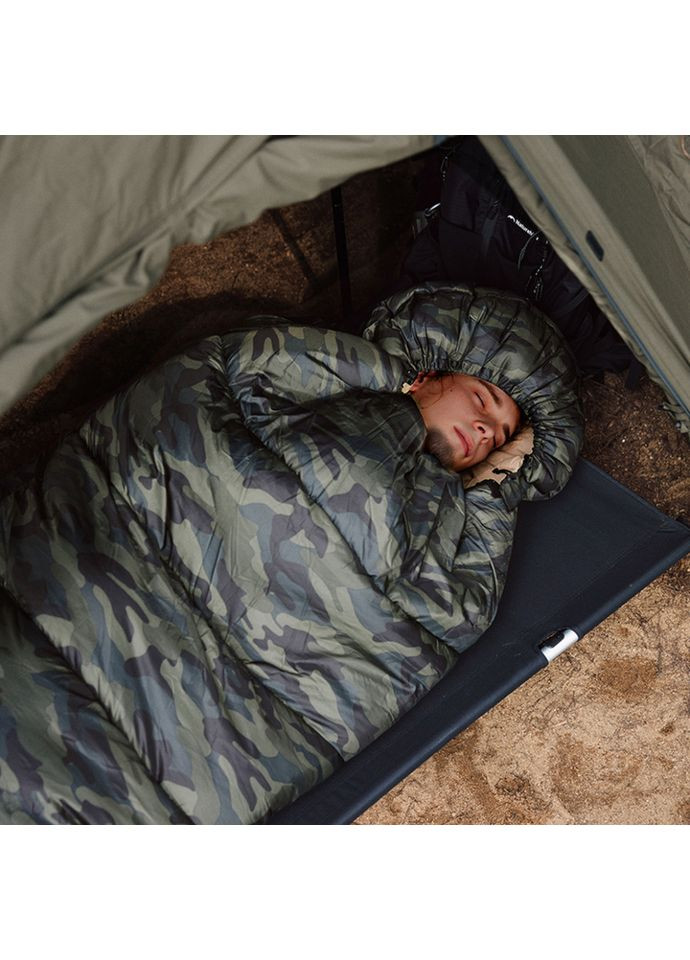 Спальний мішок з капюшоном M320 CNK2350WS023, зелений камуфляж, правий (A-017895) Naturehike (321107375)