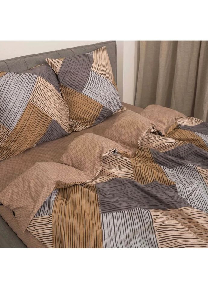 Постільна білизна євро Ранфорс 23240-E 220х200 см Viluta (336327815)