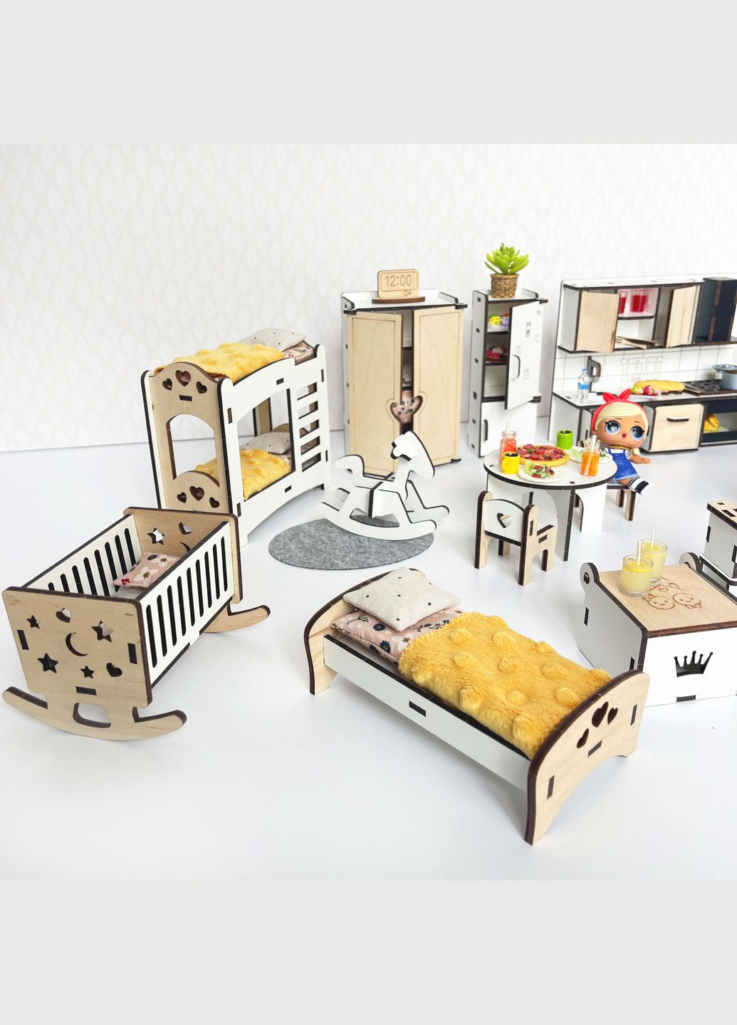 Большой набор кукольной мебели для Лол "Оптимальный" Eco 20 ед. (kml020e) NestWood (303633000)