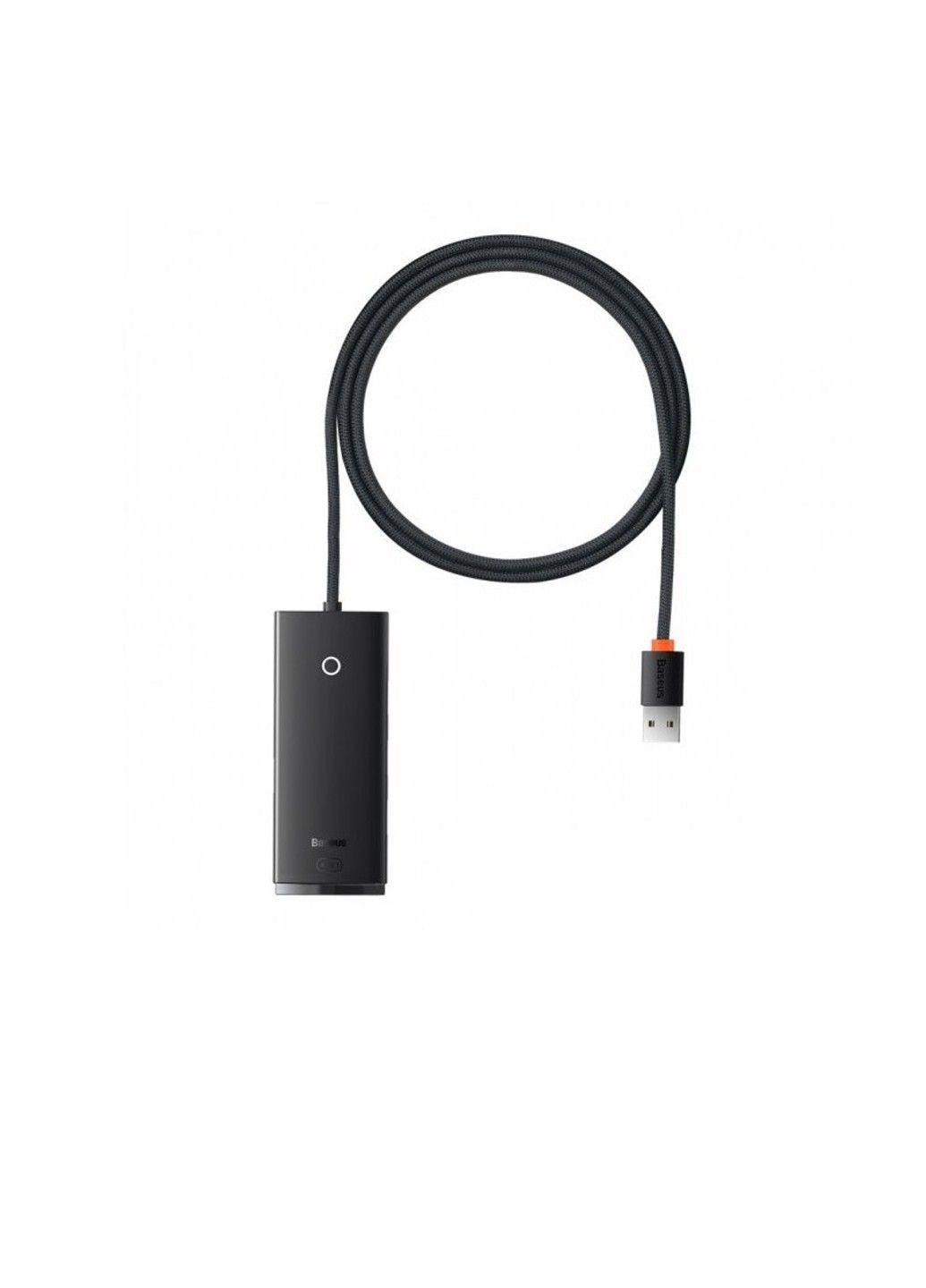 USB-хаб Lite Series 4-Port USB-A HUB Adapter (USB-A to USB 3.0*4 ) 1m Black Baseus (371363147)