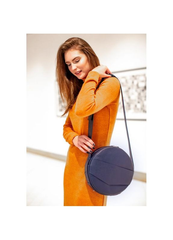 Сумка рюкзак женский кожаный Maxi темно-синяя BlankNote (301871562)