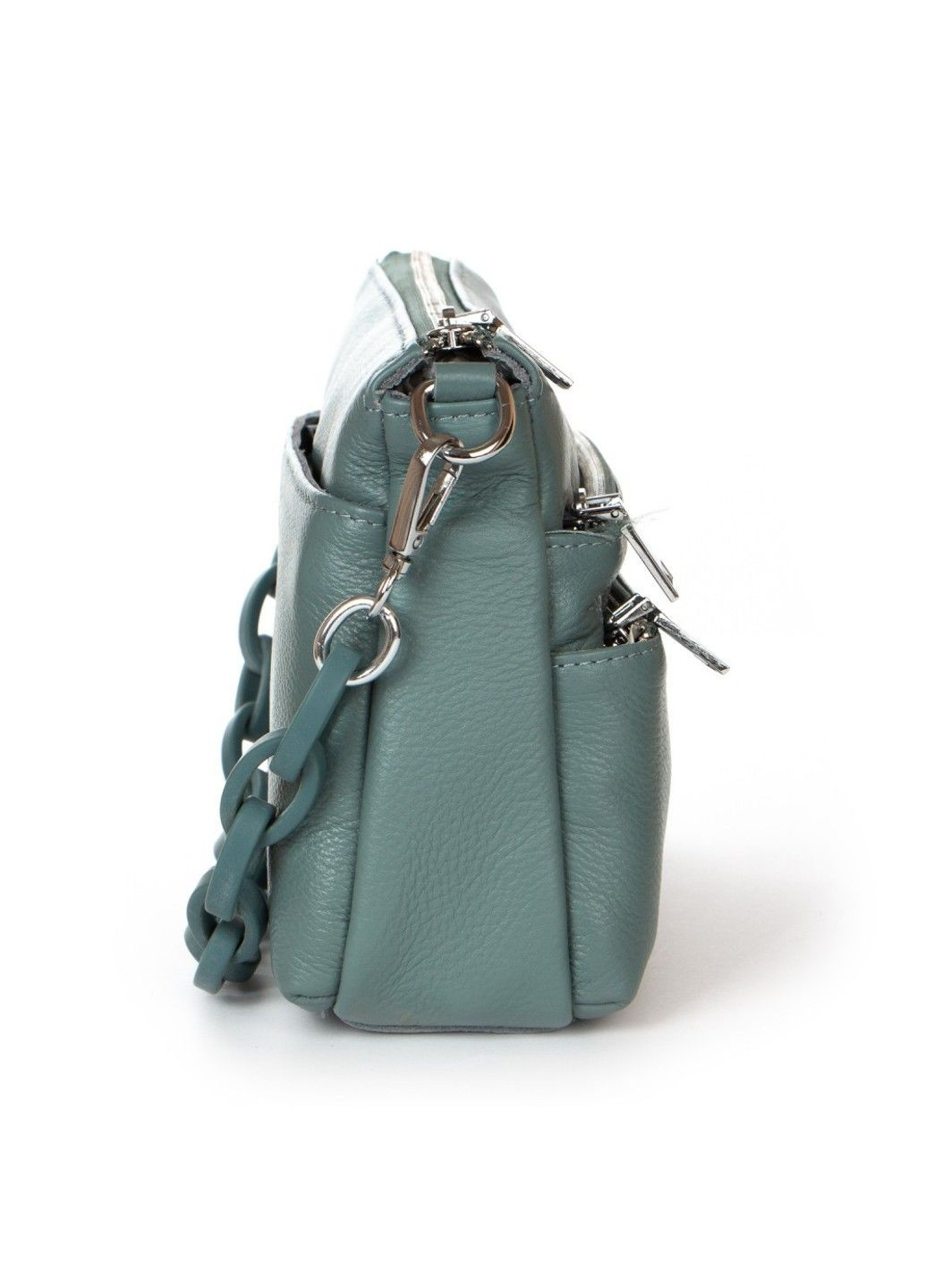 Женская кожаная сумка 3011 blue-green Alex Rai (291682970)