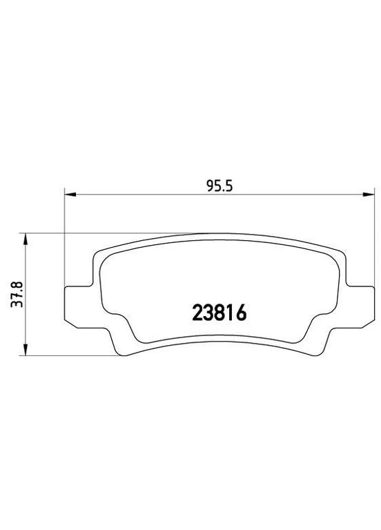 Гальмівні колодки дискові P83 065 Brembo (390299252)