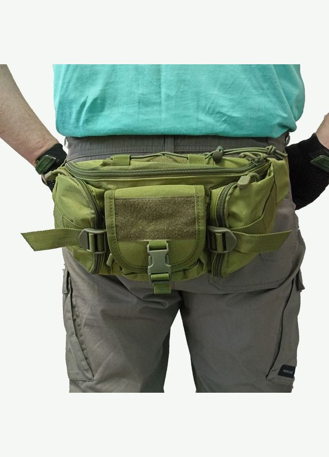 Сумка через плече військова, Армійська сумка через плече, Нагрудна сумка тактична тканинна, YR-943 Сумка ЗСУ L&L (349511864)