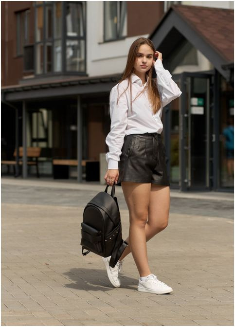 Жіночий міський рюкзак Чорний (7030251235) Sambag (361244739)