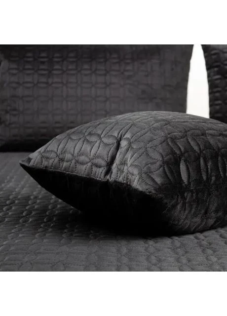 Покрывало ТЕП VELOUR Мозаика велюр полуторное 150×210 см Черный (55880150210) ТЕП (393188637)