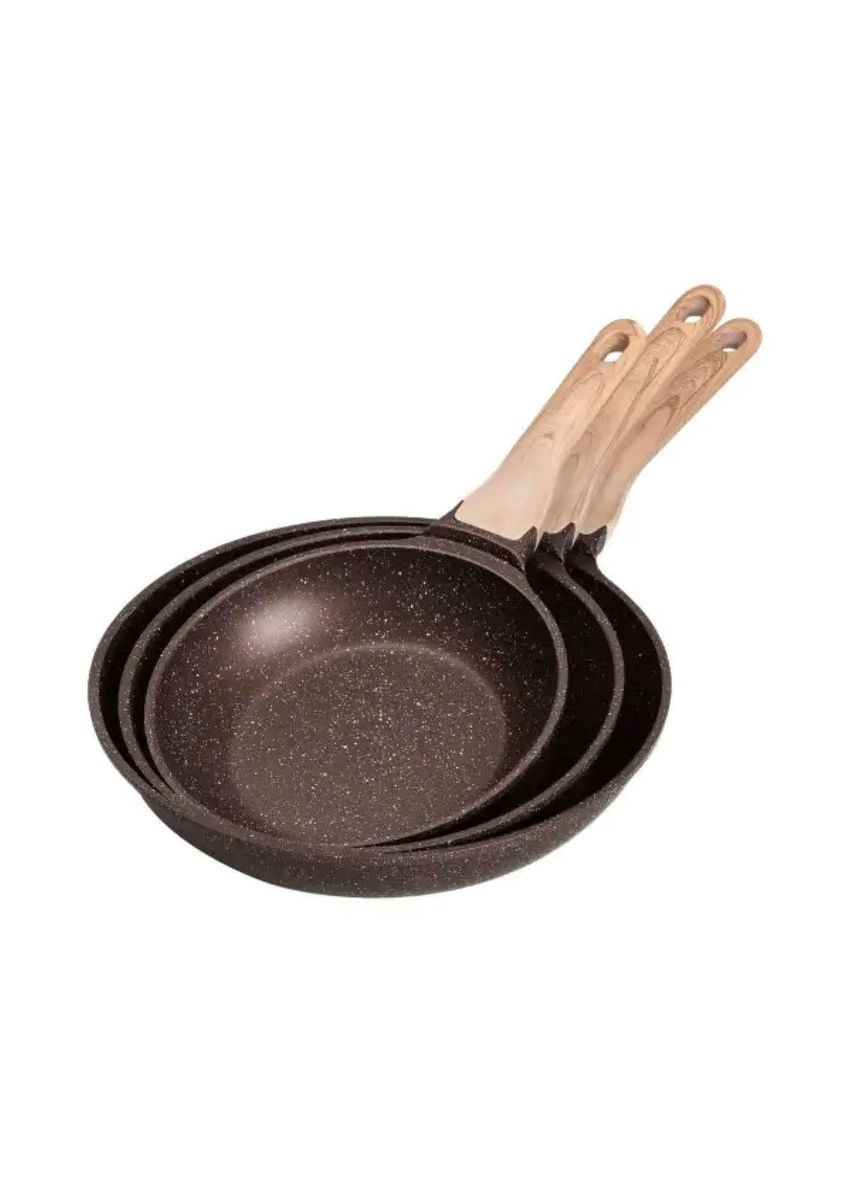 Набор сковородок из 3 предметов с толстым дном из алюминия HP-4-410CO MGC (370800781)