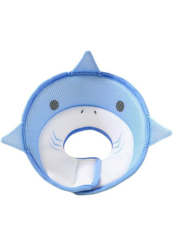 М'який комір-подушка для кішок DT-613 Blue Shark післяопераційний захисний від вилизування 1 шт. Lesko (356499326)