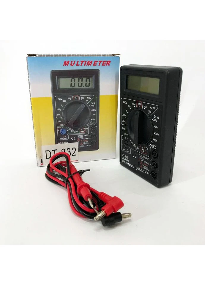 Цифровий мультиметр для струму DT-832, Мультиметр для електричних систем побутовий XV-39 Digital (385383968)