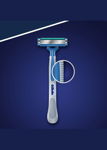 Одноразовые станки для бритья (Бритвы) мужские Blue 3 Simple 8 шт Gillette (346493581)