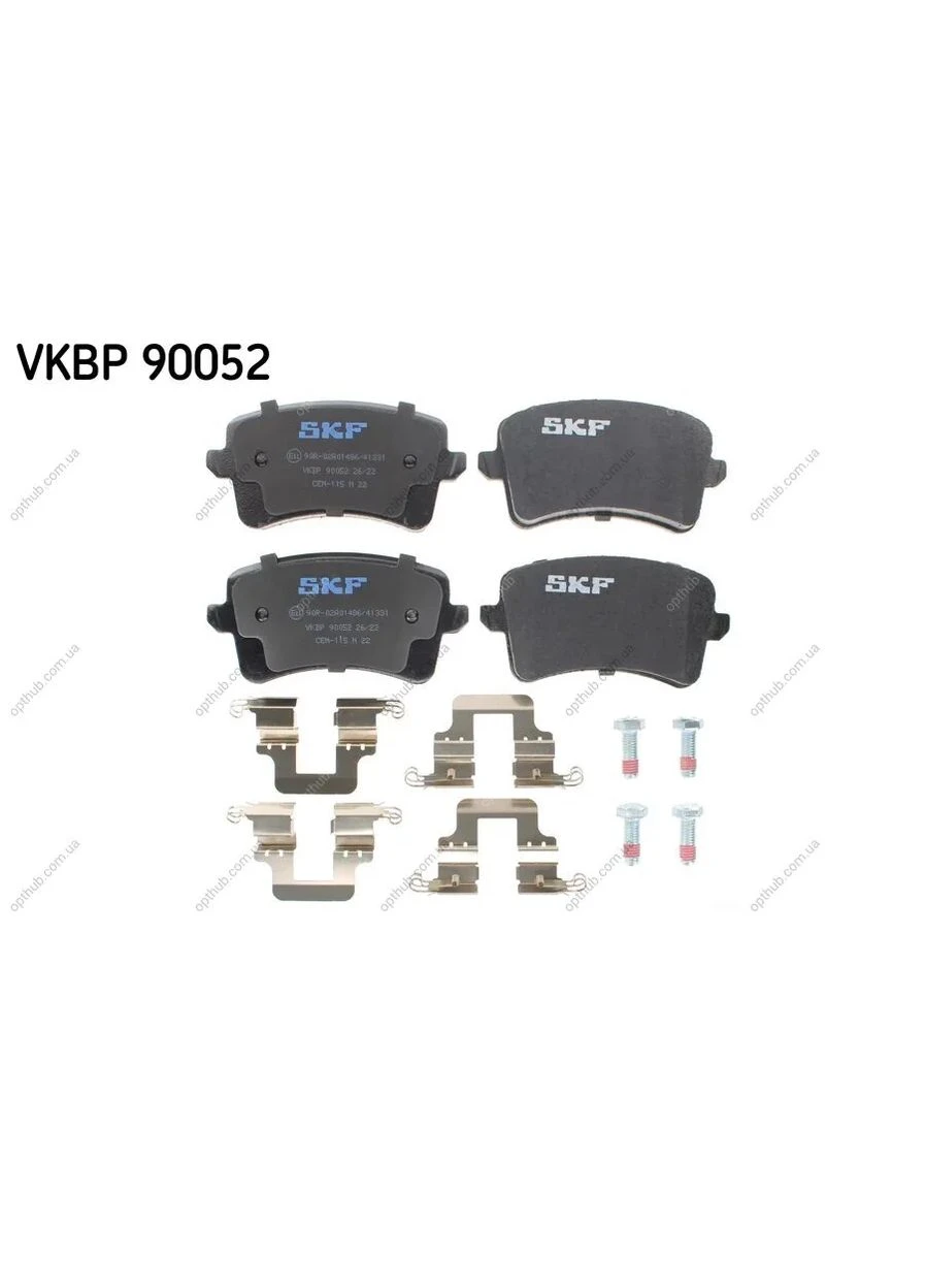 Колодки тормозные дисковые (комплект 4 шт) SKF (342412958)
