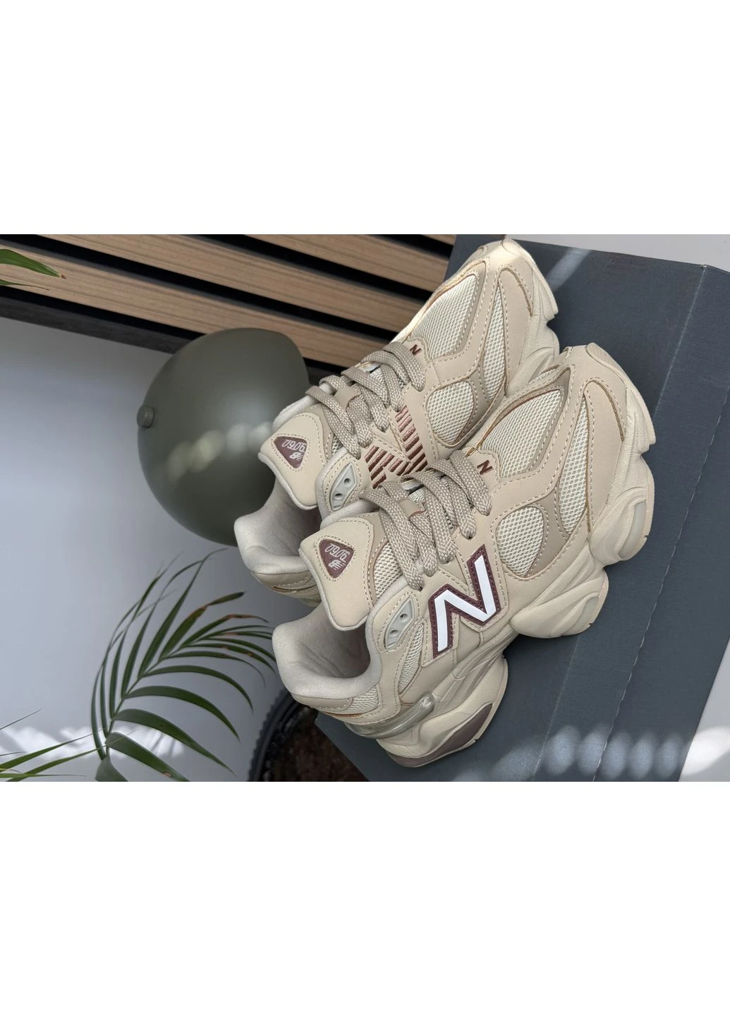 Бежевые демисезонные кроссовки мужские и женские new balance 9060 'bone sparrow' | нью беланс 9060 бежевые No Brand