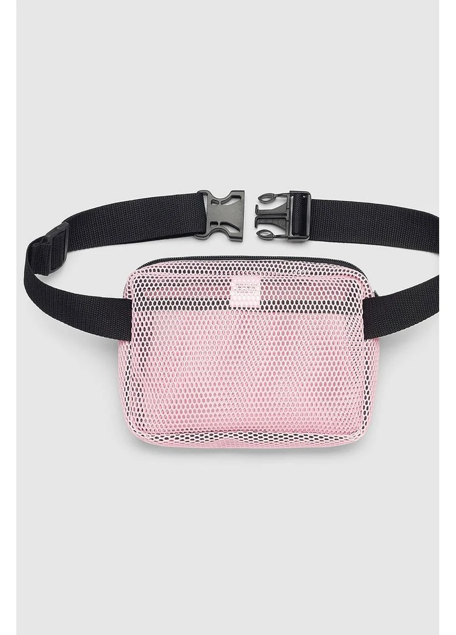 Поясная Сумка Бананка Женская Розовая Radiocat Mesh Light Pink Seli No Brand (393502320)