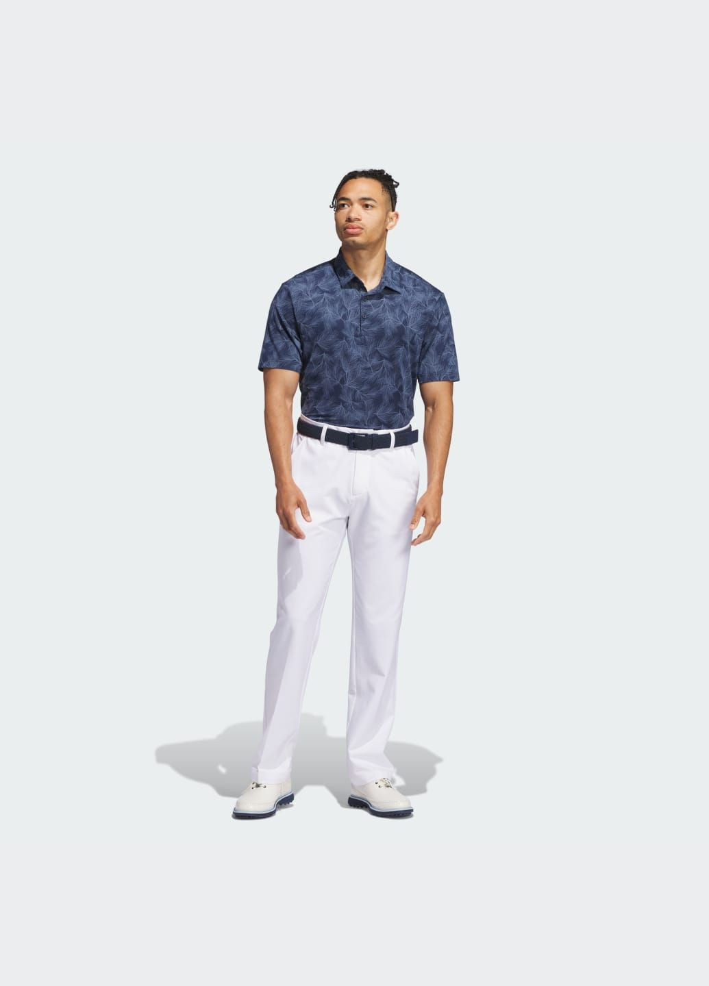 Синяя футболка-поло ultimate365 mesh print adidas