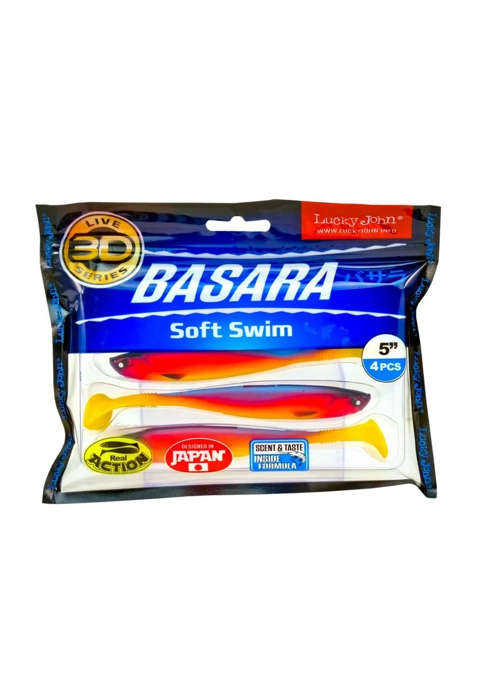 Виброхвост BASARA SOFT SWIM 3D LJ Pro Series 6,3-15,2 см силиконовый PG06 No Brand (402452183)