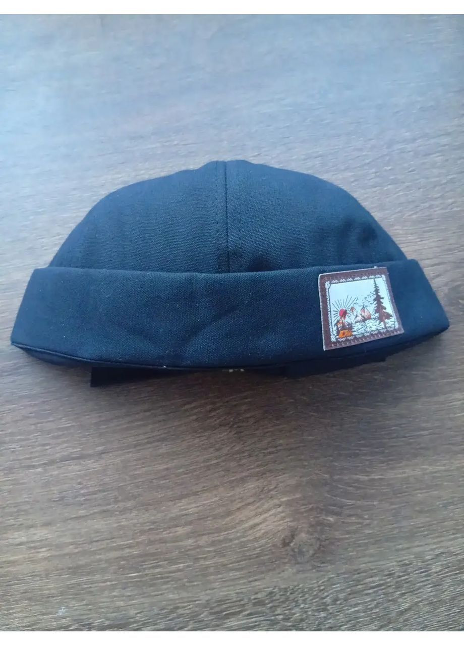 Черная кепка без козырька докер, унисекс, размер универсальный No Brand (367838110)