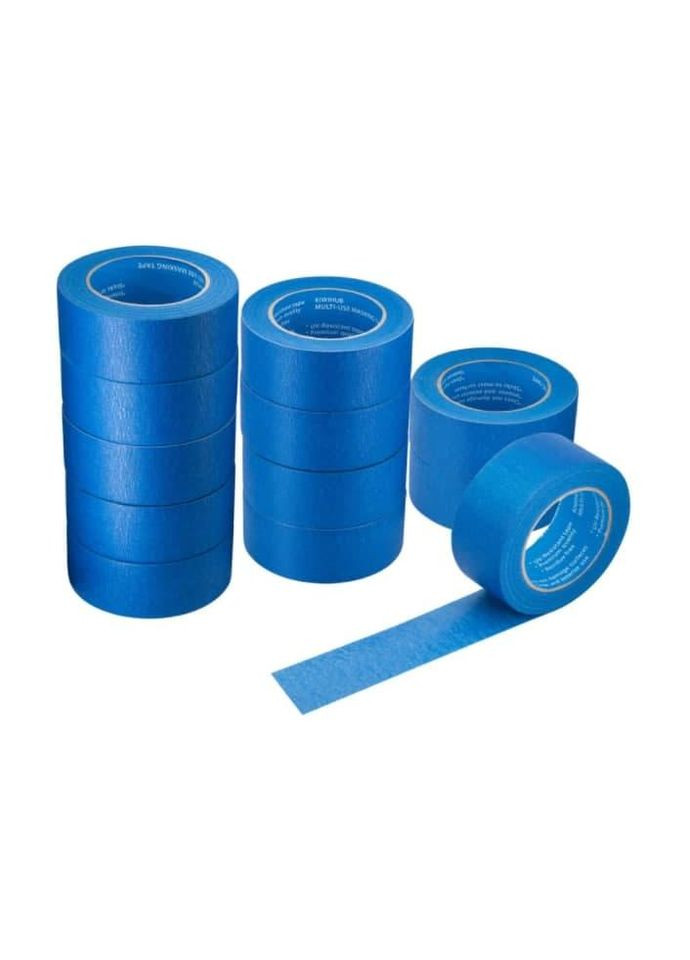 Синя малярна стрічка спеціалізована 19 мм х 50 м, 160 мкм фасадна, упаковка 50 шт No Brand (316091407)