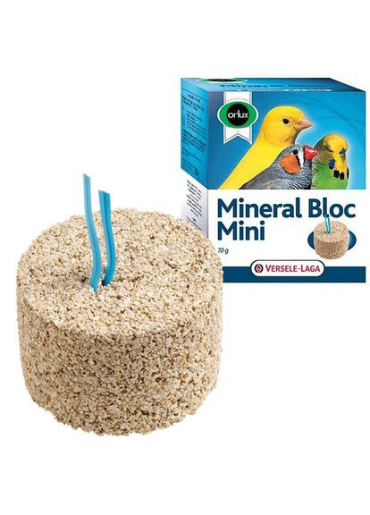 Минеральный блок для мелких птиц Orlux Mineral Bloc Mini 70 г (5411204207013) Versele-Laga (279573346)