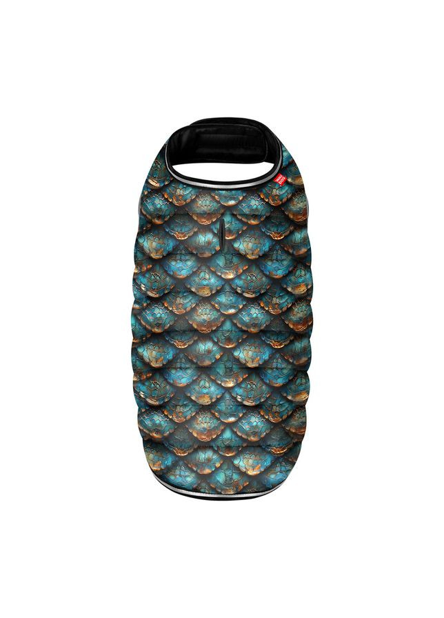 Курточка-накидка для собак Clothes, рисунок "Луска",, А 32 см, B 41-51 см, С 25-35 см WAUDOG (363197036)