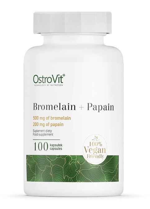 Bromelain + Papain 100 Caps Ostrovit (286331582)