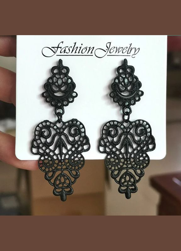 Сережки богемія сережки-краплі довгі No Brand (339869793)