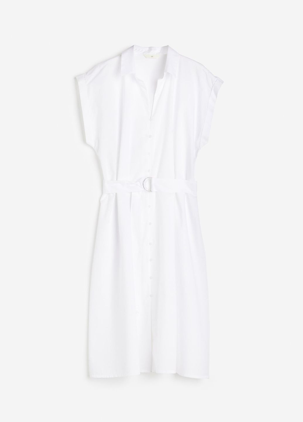 Білий повсякденний плаття, сукня H&M однотонна