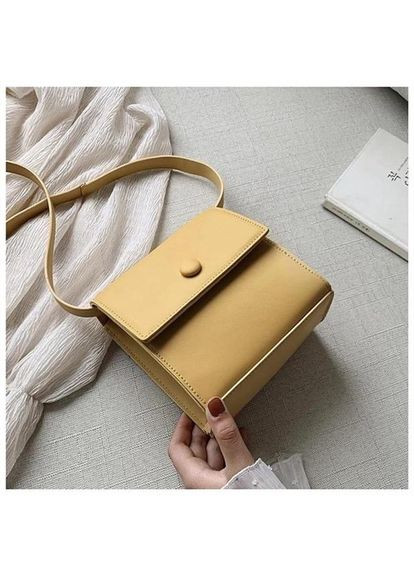 Квадратна жіноча міні-сумочка клатч на плече "Monica" гірчичний ( ) China (366874371)